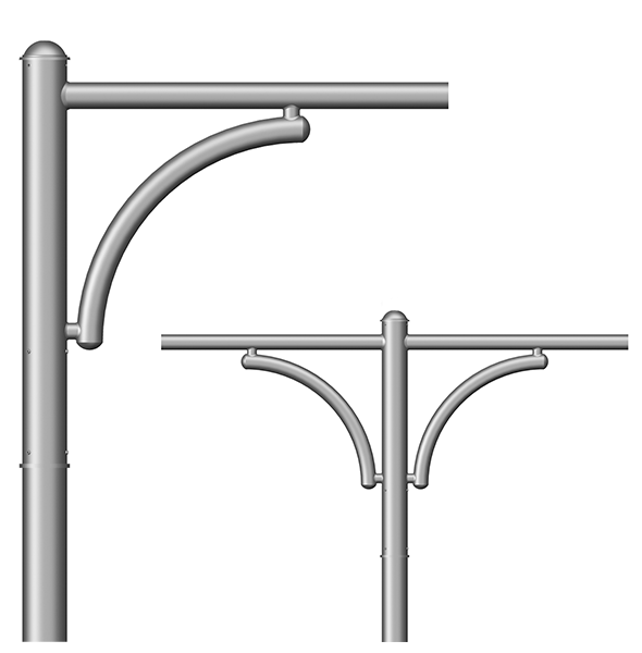 24th Avenue Short Single or Double Arms Florida Lighting Associates