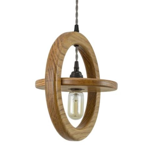 Timber-Ore-Arcadia-Wooden-Ring-Pendant-Oak-Black-White-Twist-Cord-LED-Edison-T14-120-Lumen-Bulb-Side